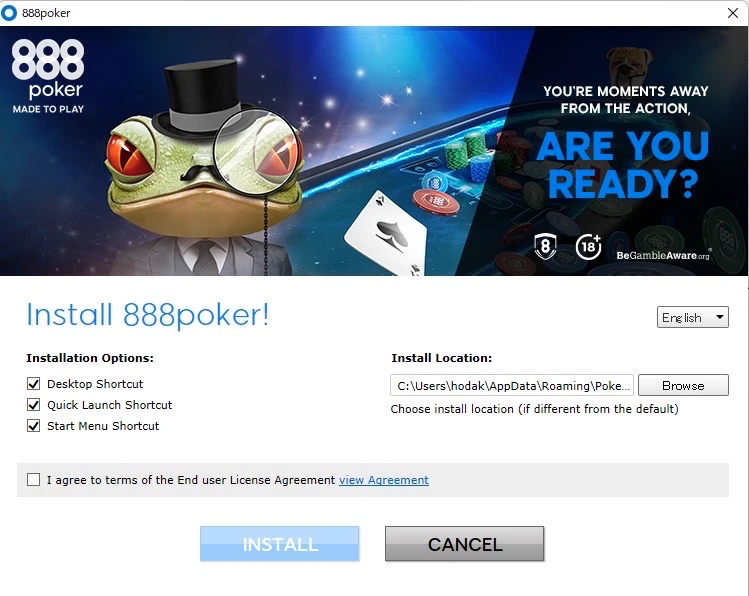 888poker ダウンロード方法