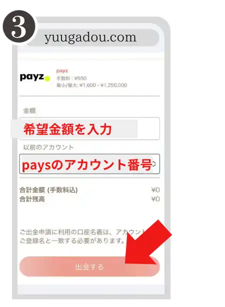 遊雅堂　Payz　入金方法