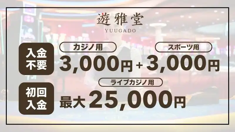 ライブカジノおすすめ　遊雅堂