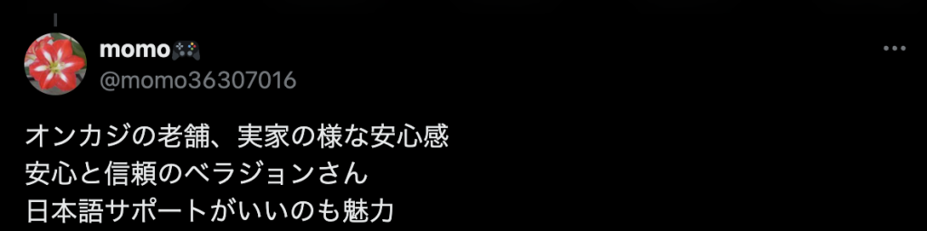 ベラジョン評判口コミ サポート2