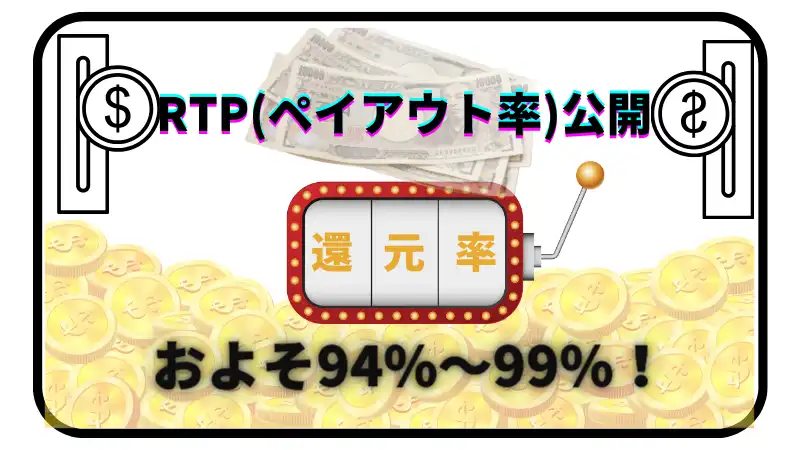 遊雅堂のおすすめポイント③遊雅堂(ゆうがどう)はすべてのゲームでRTP(ペイアウト率)が公開されている