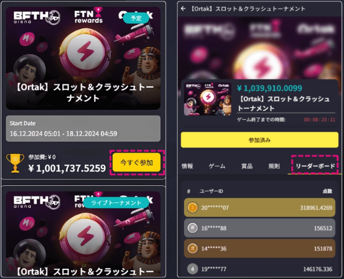 ビックベットカジノ FTNステーキング