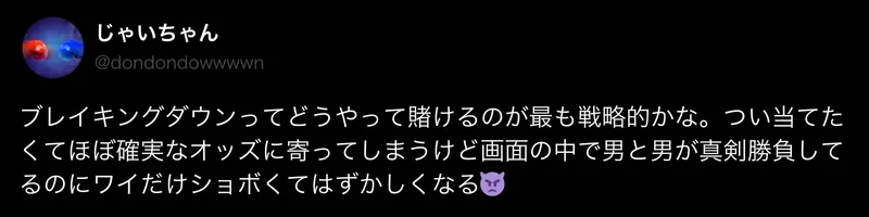 ブレイキングダウン 口コミ 評判