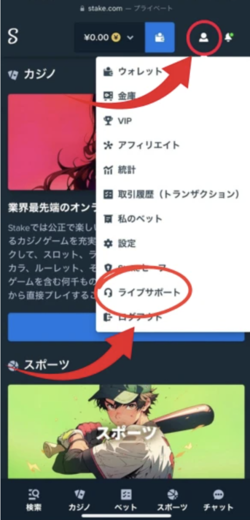 オンラインカジノプロモーション 貰い方 ステーク