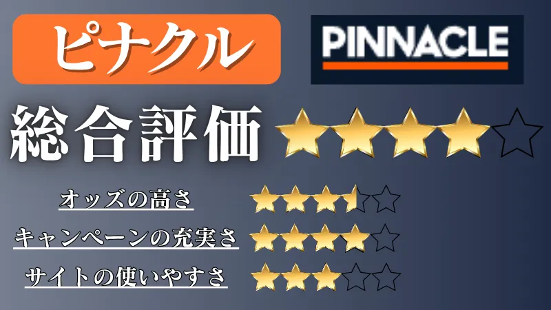 オンラインカジノ おすすめ　ピナクル