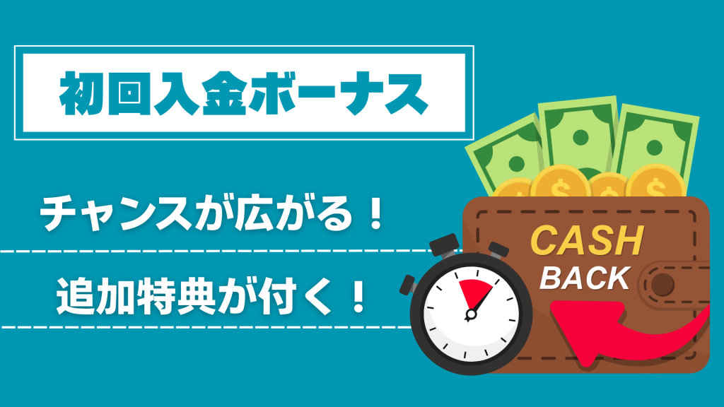 オンラインカジノプロモーション 初回入金ボーナス