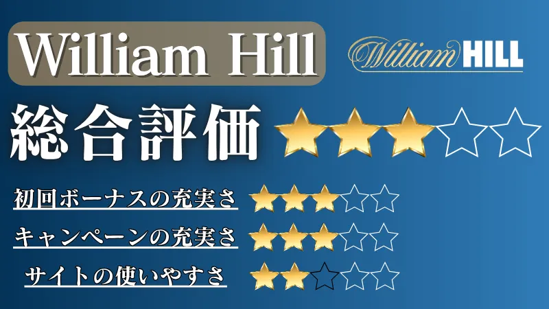オンラインカジノ おすすめ　William Hill(ウィリアムヒル)