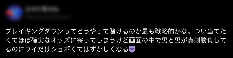 ブレイキングダウン　口コミ　評判