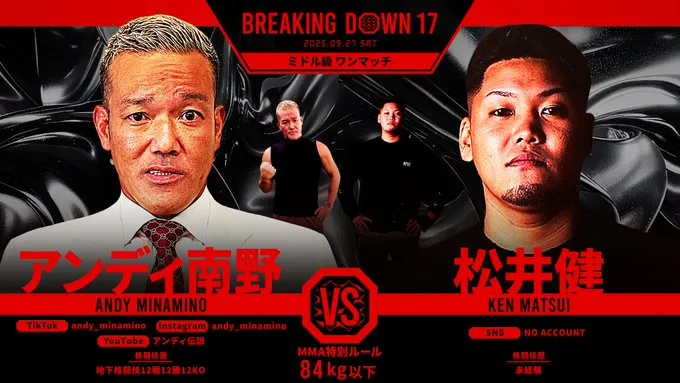 ブレイキングダウン　オッズ　対戦カード